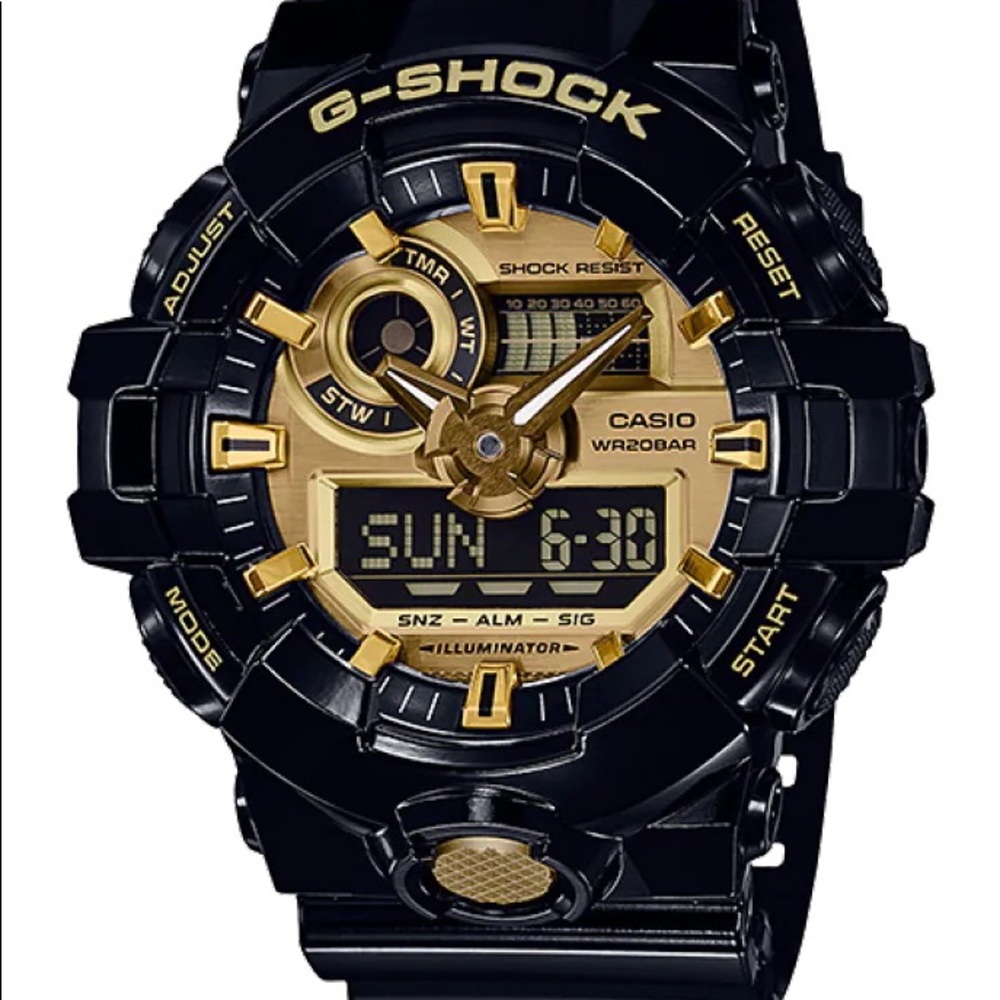 Casio G-Shock, Black and Gold Series GA-700 SERGA710GB-1A